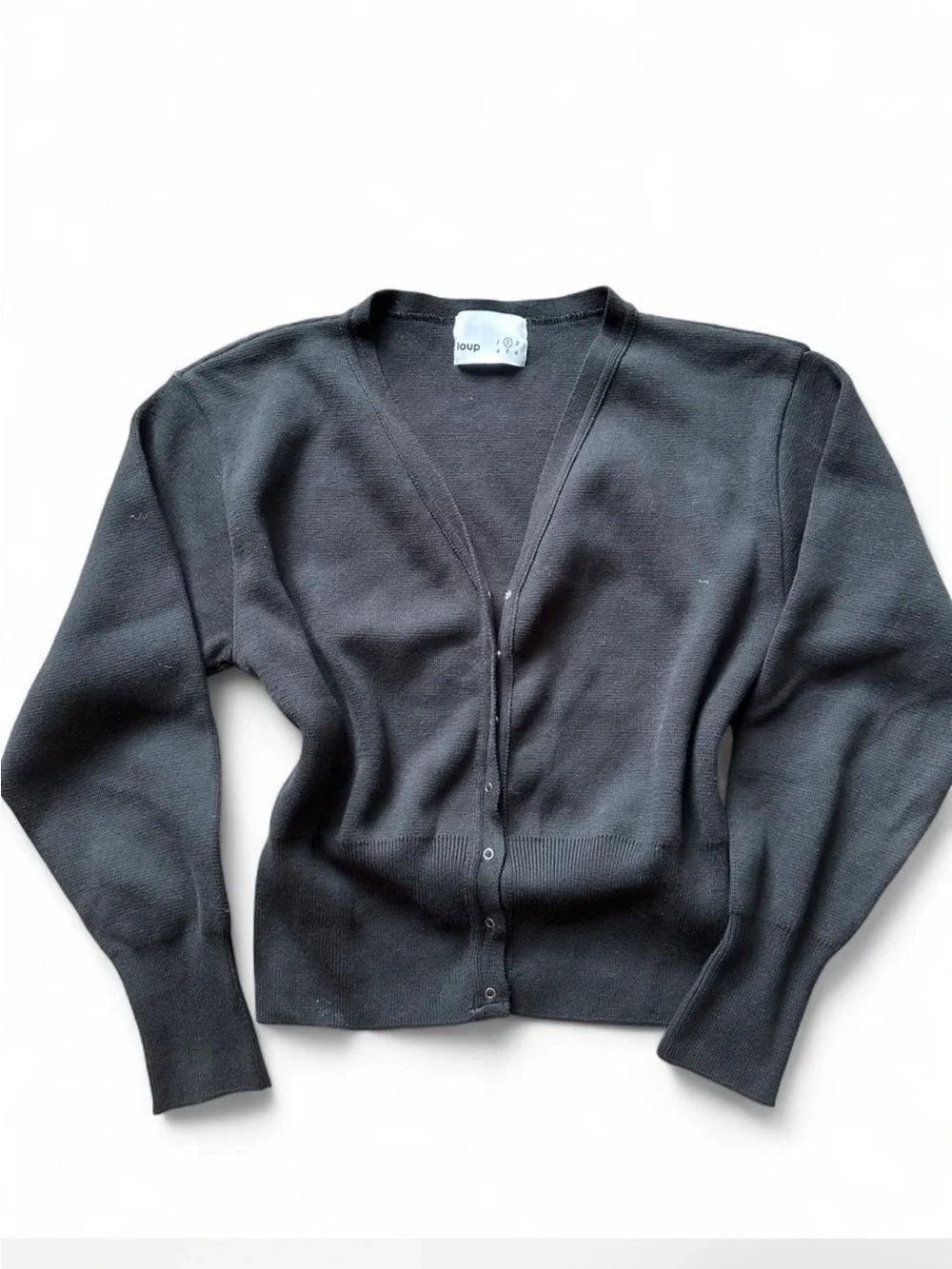 Loup online Black cardigan with button up front #cardigan #buttonup - Picture 1 of 3